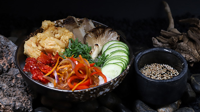 Poke de Langostino Tempura